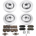 Power Stop 15-19 Ford Mustang Front & Rear Z17 Evolution Geomet Coated Brake Kit