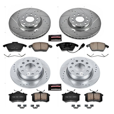 Power Stop 2013 Audi A3 Front & Rear Z23 Evolution Sport Brake Kit