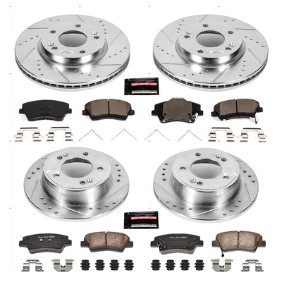 Power Stop 17-19 Hyundai Elantra Front & Rear Z23 Evolution Sport Brake Kit