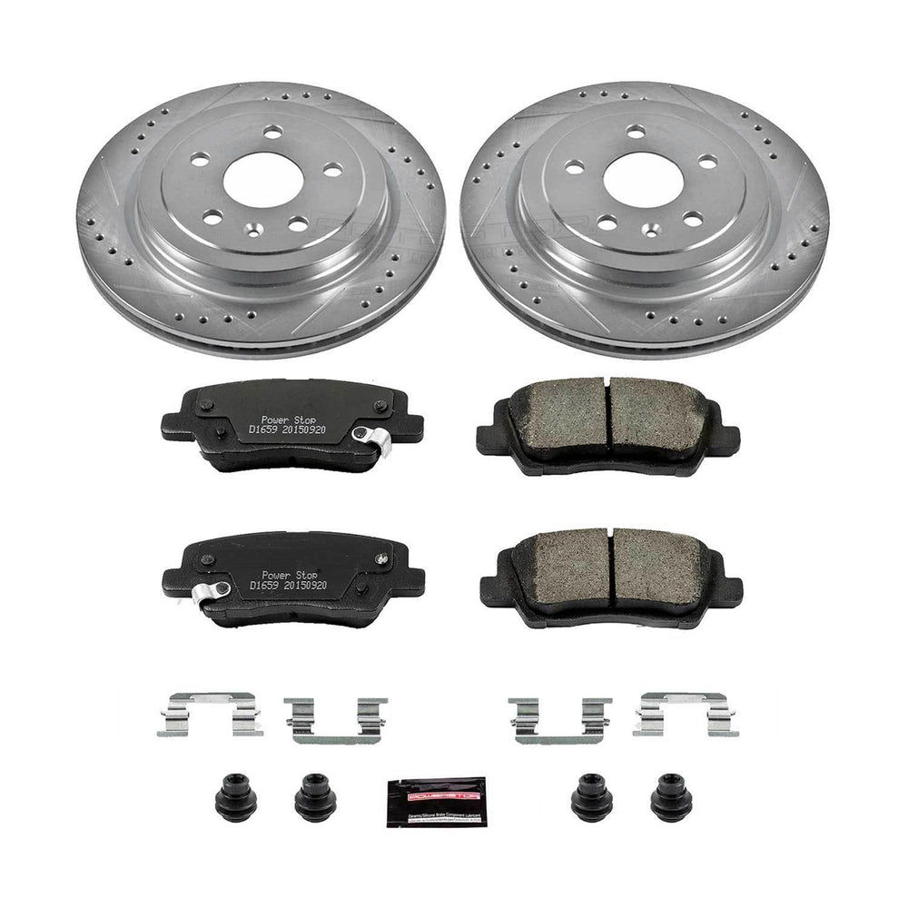 Power Stop 14-18 Cadillac CTS Front & Rear Z23 Evolution Sport Brake Kit