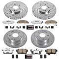 Power Stop 04-08 Acura TSX Front & Rear Z26 Street Warrior Brake Kit