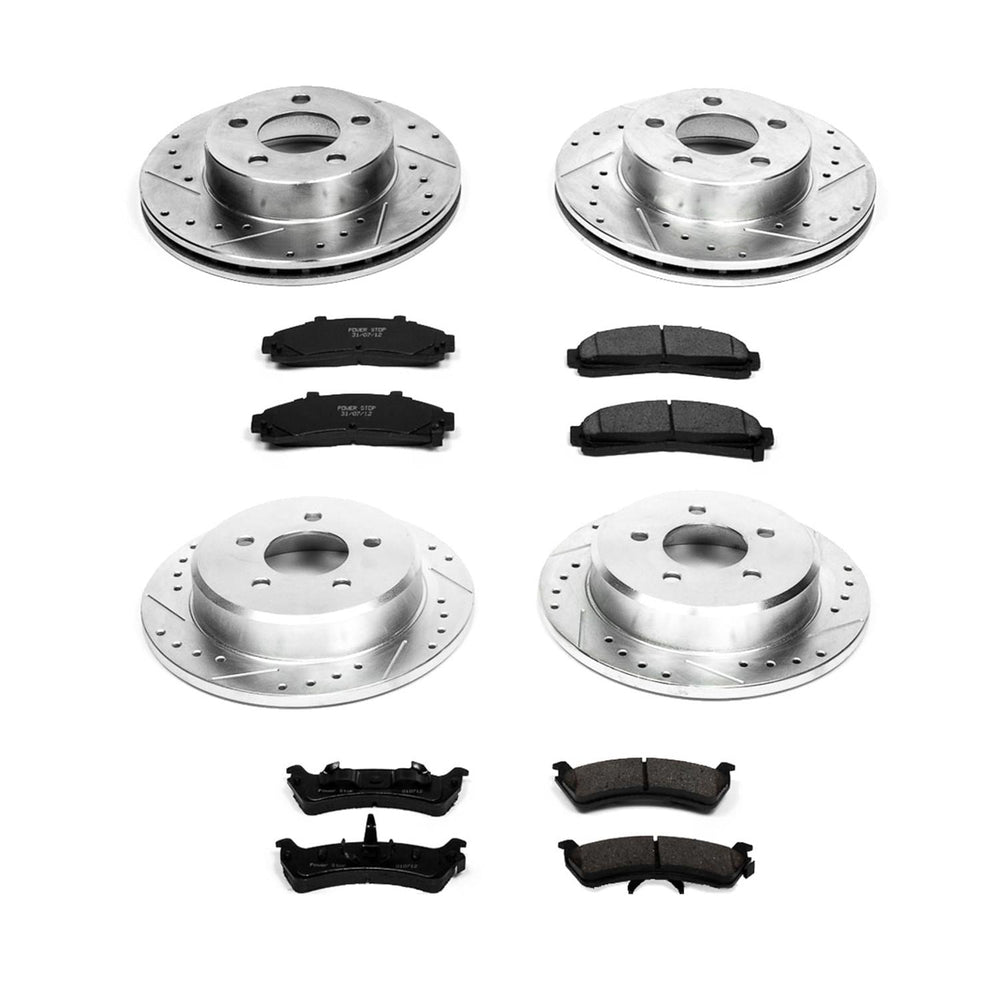 Power Stop 95-01 Ford Explorer Front & Rear Z23 Evolution Sport Brake Kit