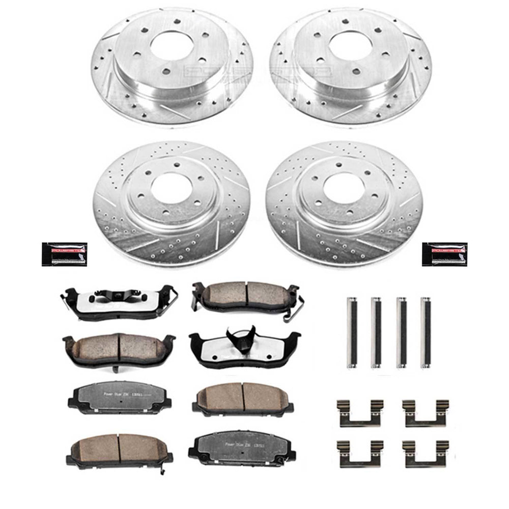 Power Stop 08-10 Infiniti QX56 Front & Rear Z36 Truck & Tow Brake Kit