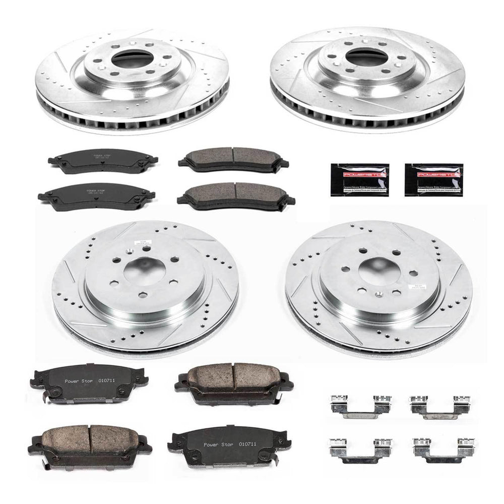 Power Stop 04-09 Cadillac SRX Front & Rear Z23 Evolution Sport Brake Kit