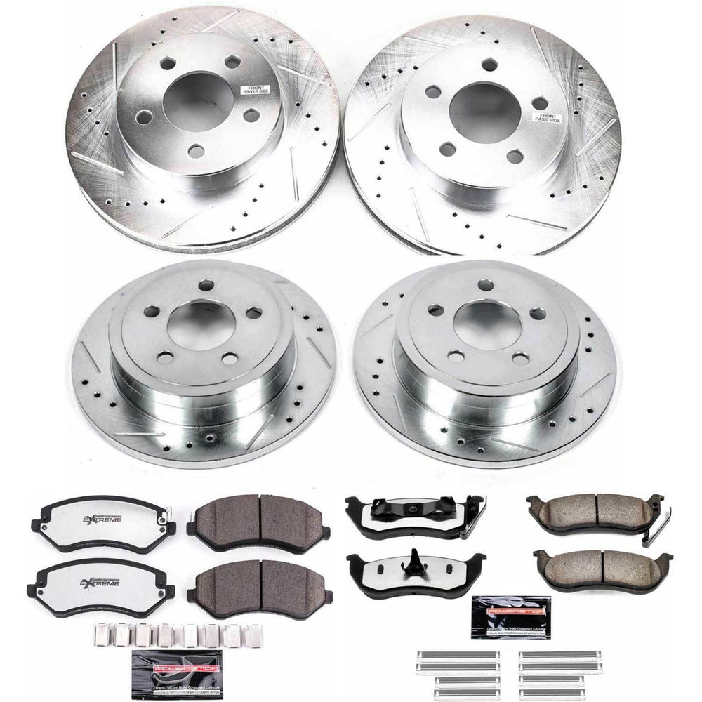 Power Stop 03-07 Jeep Liberty Front & Rear Z36 Truck & Tow Brake Kit