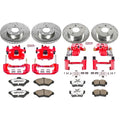 Power Stop 94-98 Ford Mustang Front & Rear Z26 Street Warrior Brake Kit w/Calipers