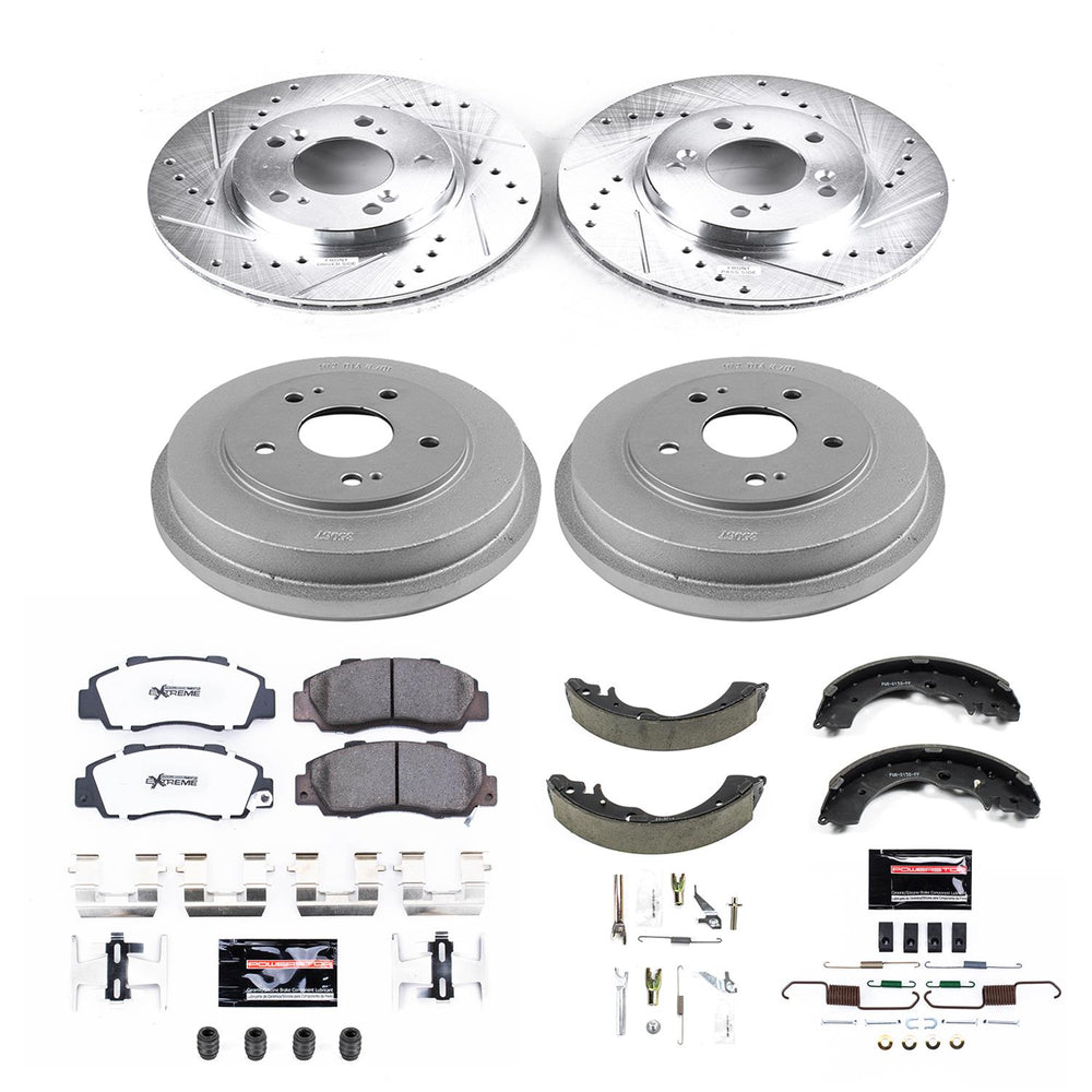Power Stop 97-01 Honda CR-V Front & Rear Z26 Street Warrior Brake Kit