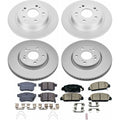 Power Stop 13-17 Honda Accord Front & Rear Z17 Evolution Geomet Coated Brake Kit
