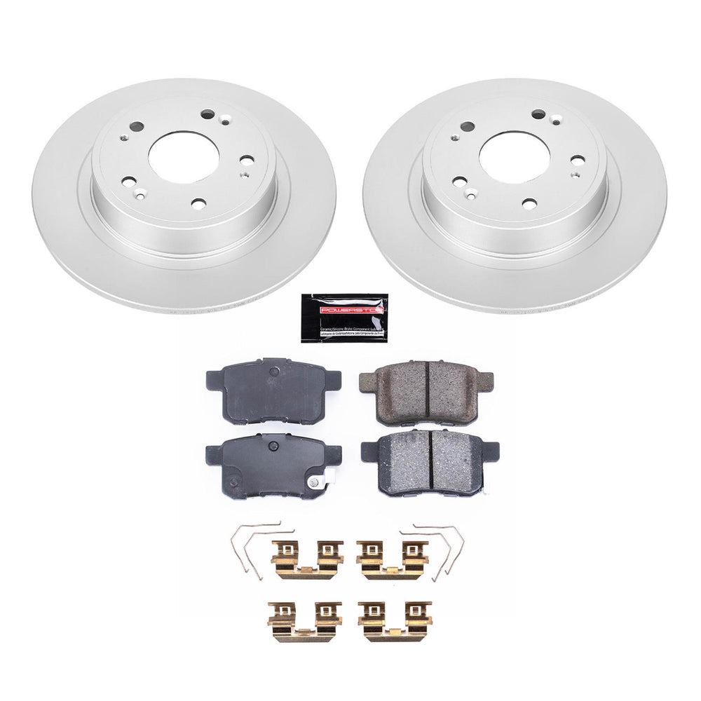 Power Stop 13-17 Honda Accord Front & Rear Z17 Evolution Geomet Coated Brake Kit