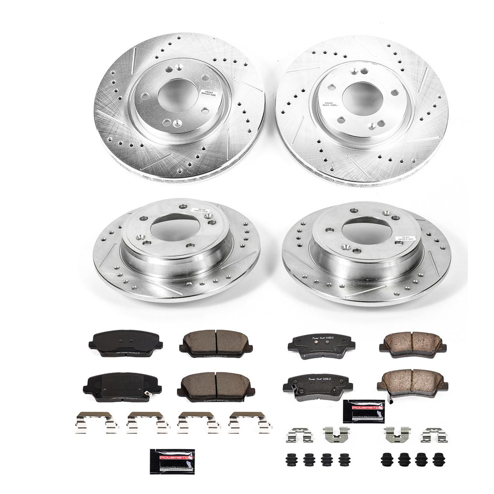 Power Stop 2016 Hyundai Veloster Front & Rear Z23 Evolution Brake Kit