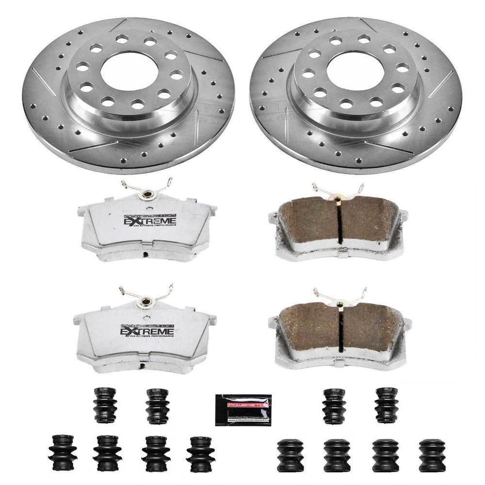 Power Stop 02-05 Audi A4 Front & Rear Z26 Street Warrior Brake Kit
