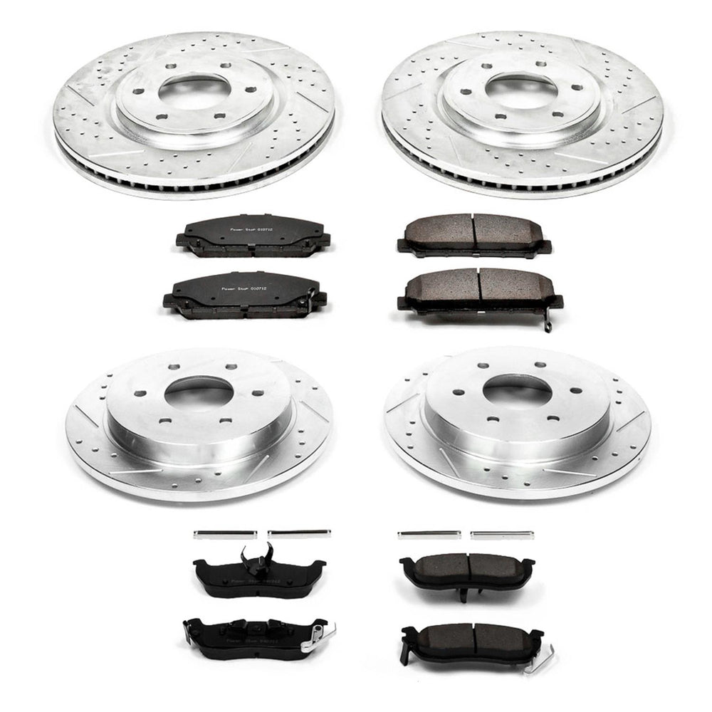 Power Stop 08-10 Infiniti QX56 Front & Rear Z23 Evolution Sport Brake Kit
