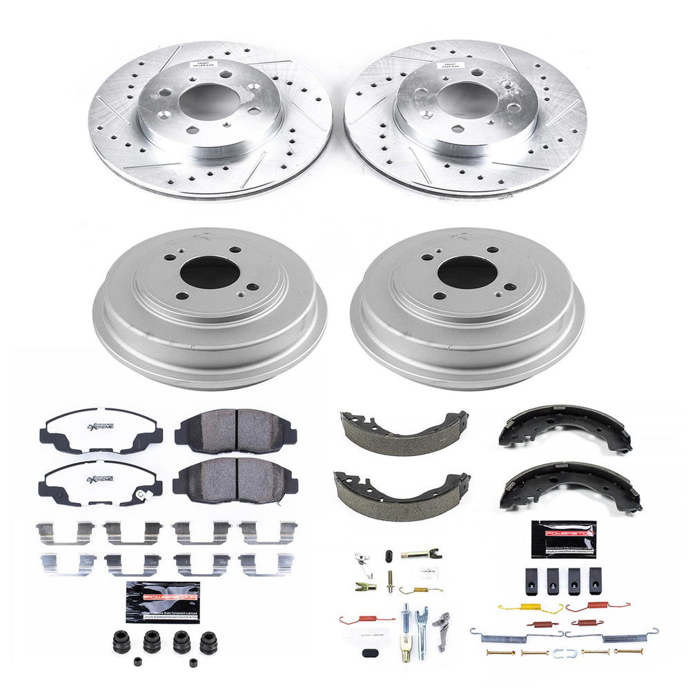 Power Stop 10-14 Honda Insight Front & Rear Z26 Street Warrior Brake Kit