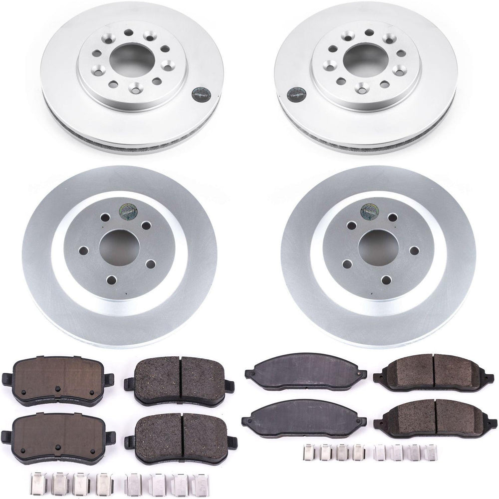 Power Stop 04-07 Ford Freestar Front & Rear Z17 Evolution Geomet Coated Brake Kit