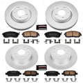 Power Stop 07-12 Nissan Sentra Front & Rear Z17 Evolution Geomet Coated Brake Kit