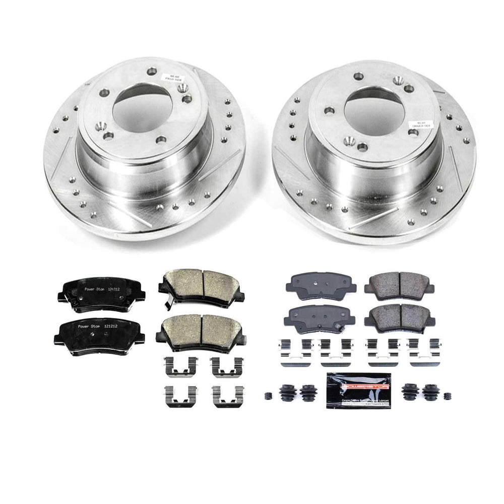 Power Stop 12-15 Hyundai Veloster Front & Rear Z23 Evolution Sport Brake Kit