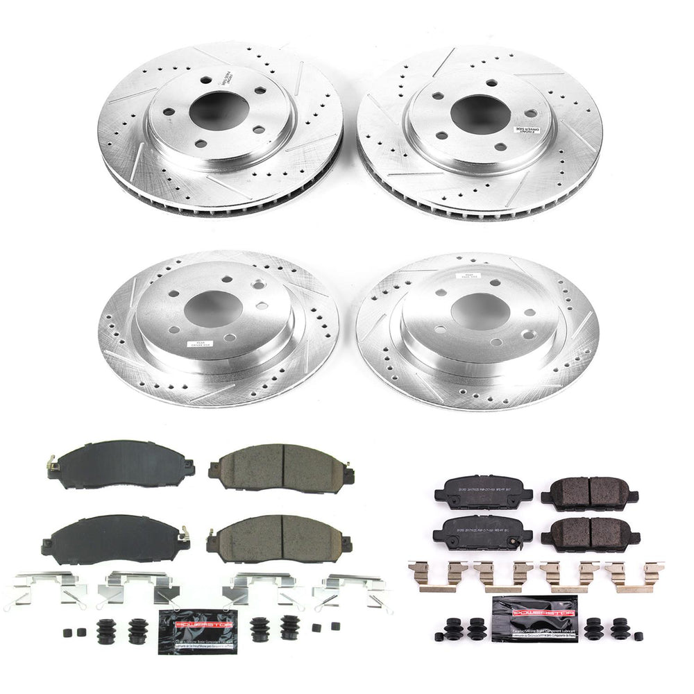 Power Stop 18-19 Nissan Leaf Front & Rear Z23 Evolution Sport Brake Kit