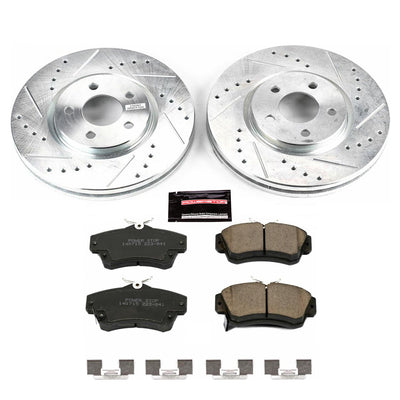 Power Stop 03-09 Chrysler PT Cruiser Front & Rear Z23 Evolution Sport Brake Kit