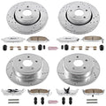 Power Stop 06-10 Jeep Commander Front & Rear Z26 Street Warrior Brake Kit