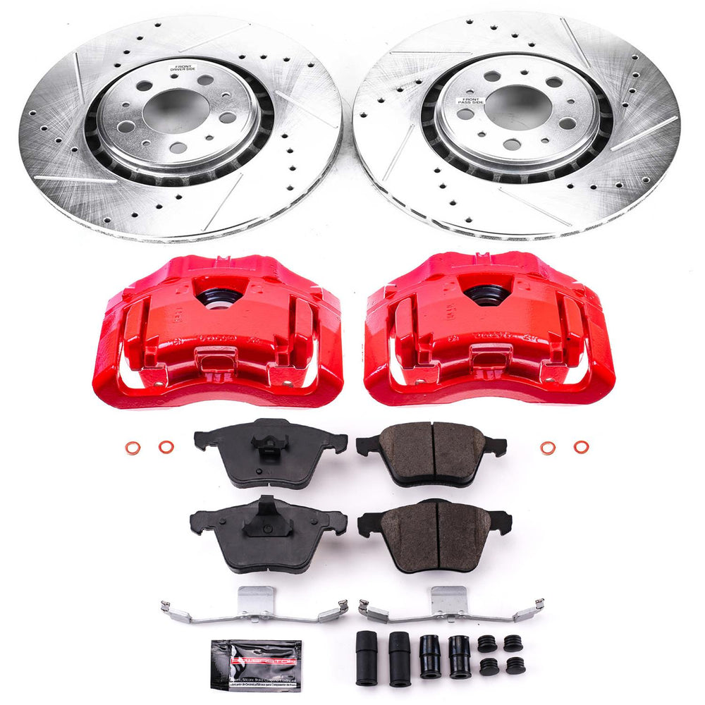 Power Stop 03-14 Volvo XC90 Front Z23 Evolution Sport Brake Kit w/Calipers