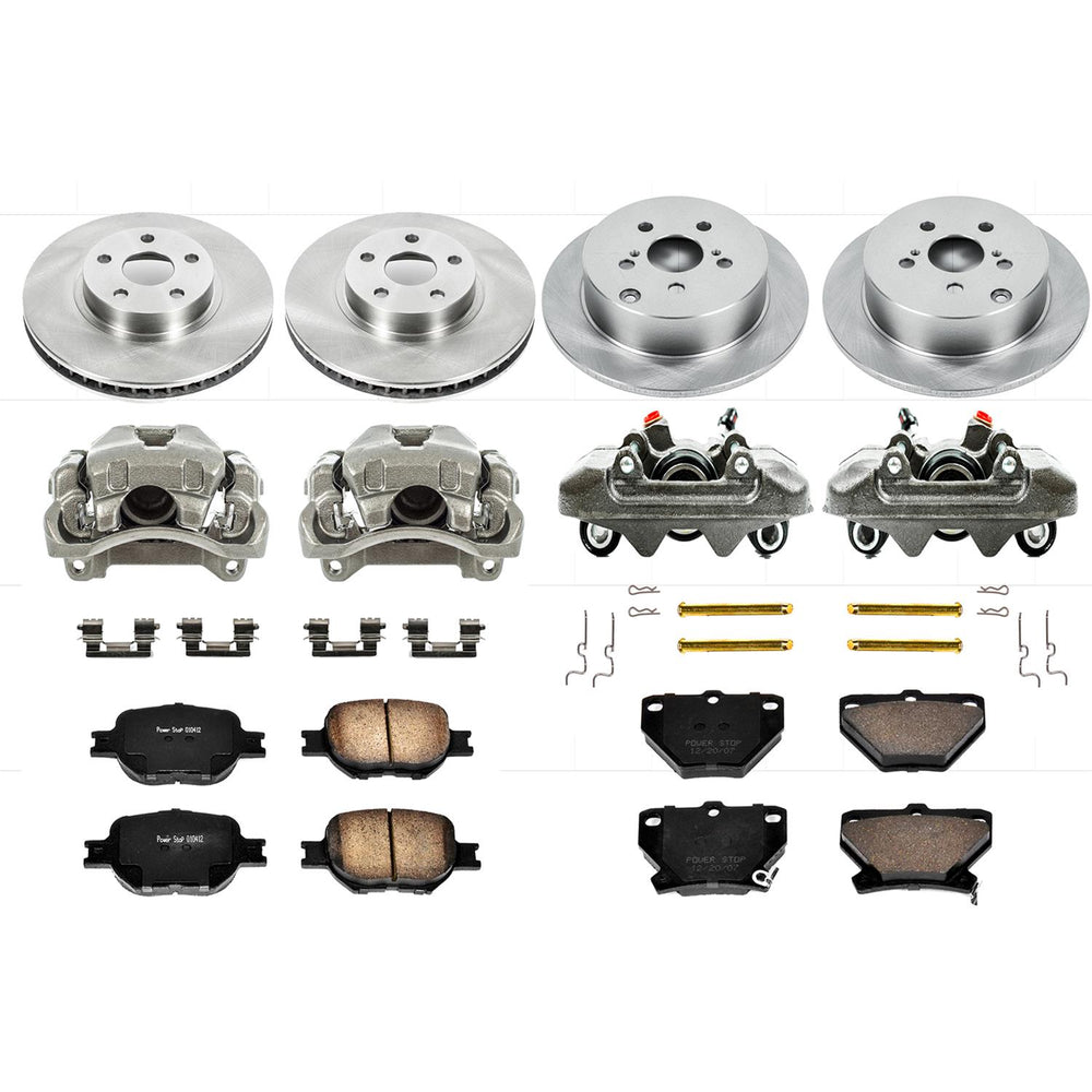 Power Stop 00-05 Toyota Celica Front & Rear Autospecialty Brake Kit w/Calipers