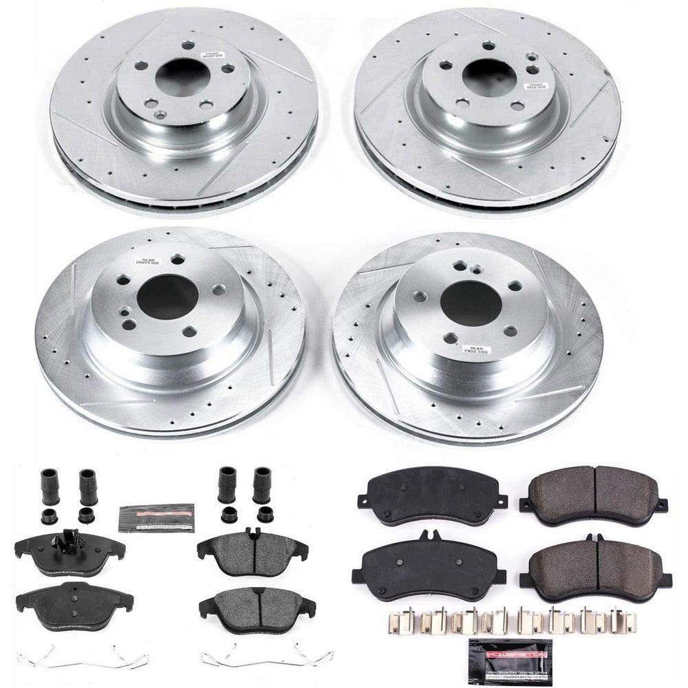 Power Stop 13-15 Mercedes-Benz GLK250 Front & Rear Z23 Evolution Sport Brake Kit