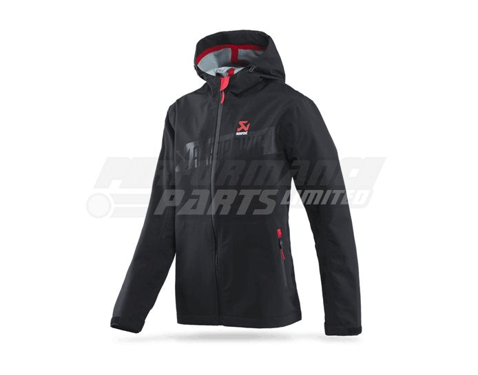Akrapovic Womens Corpo Rain Jacket Black - 2XL
