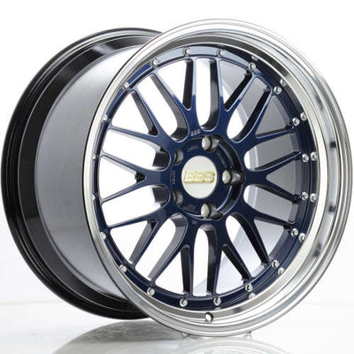 BBS LM 19x11 5x120 ET37 Navy Blue / Diamond Cut Lip Wheel -82mm PFS/Clip Required