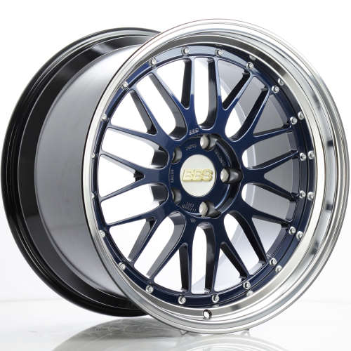 BBS LM 20x11 5x112 ET24 Navy Blue / Diamond Cut Lip Wheel 82mm PFS/Clip Required