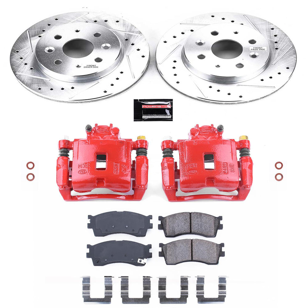 Power Stop 03-05 Kia Rio Front Z23 Evolution Sport Brake Kit w/Calipers