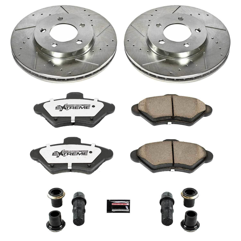 Power Stop 93-97 Ford Thunderbird Front & Rear Z26 Street Warrior Brake Kit
