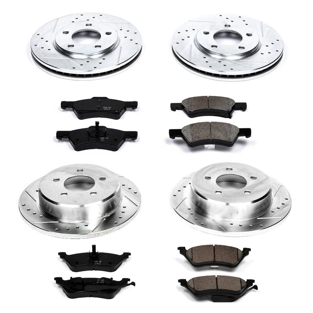 Power Stop 01-07 Chrysler Town & Country Front & Rear Z23 Evolution Sport Brake Kit