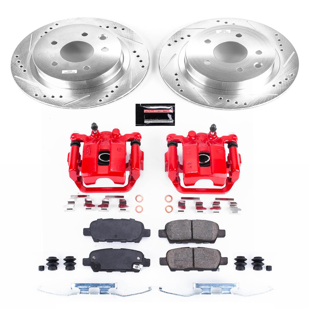 Power Stop 08-14 Nissan Rogue Rear Z23 Evolution Sport Brake Kit w/Calipers