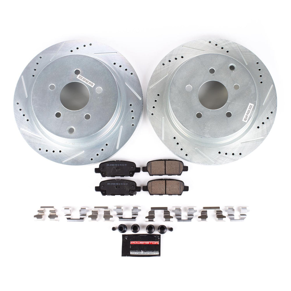 Power Stop 03-07 Nissan Murano Rear Z23 Evolution Sport Brake Kit w/Calipers