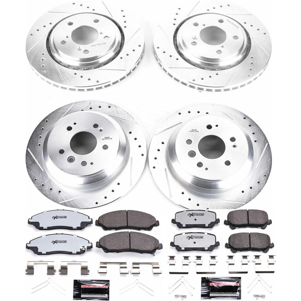 Power Stop 16-19 Honda Pilot Front & Rear Z36 Truck & Tow Brake Kit