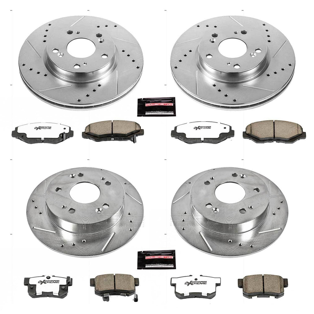 Power Stop 2013 Acura ILX Front & Rear Z26 Street Warrior Brake Kit