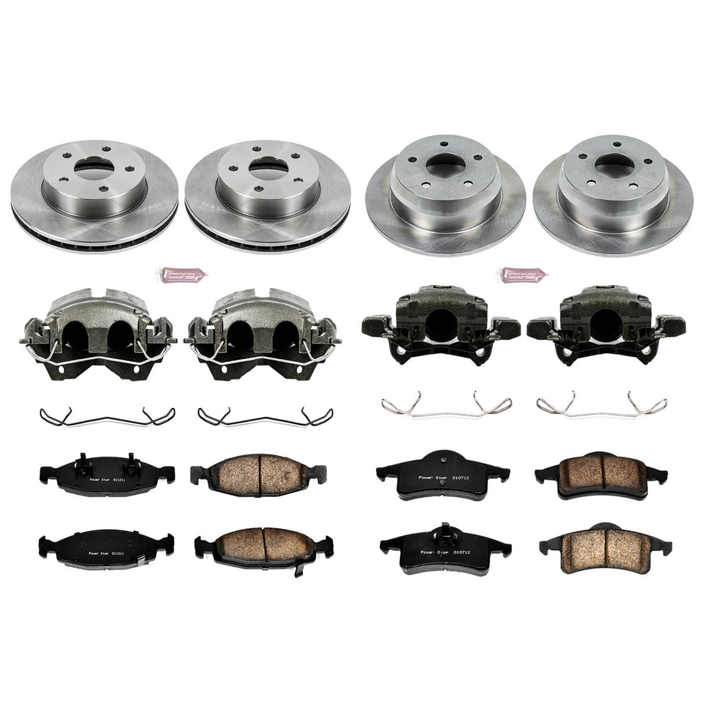 Power Stop 99-02 Jeep Grand Cherokee Front & Rear Autospecialty Brake Kit w/Calipers