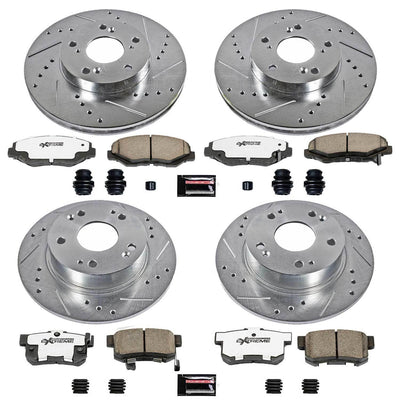 Power Stop 03-07 Honda Accord Front & Rear Z26 Street Warrior Brake Kit