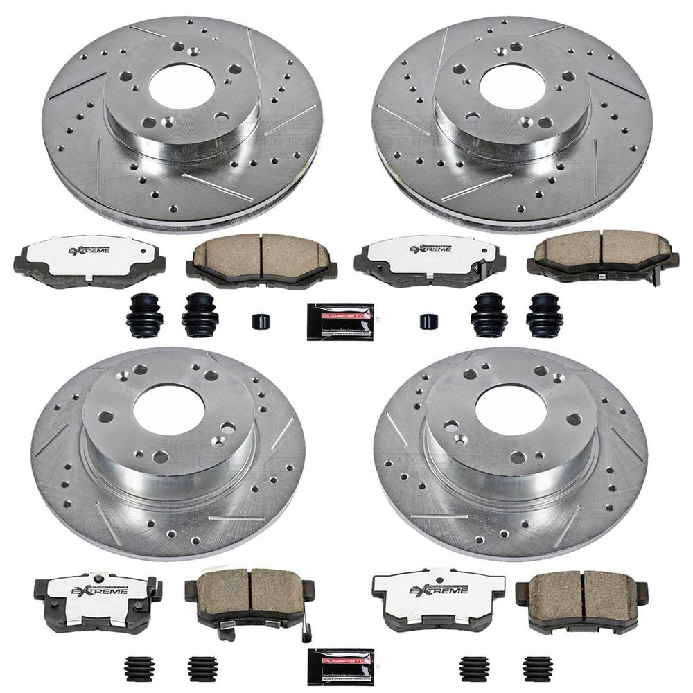 Power Stop 03-07 Honda Accord Front & Rear Z26 Street Warrior Brake Kit