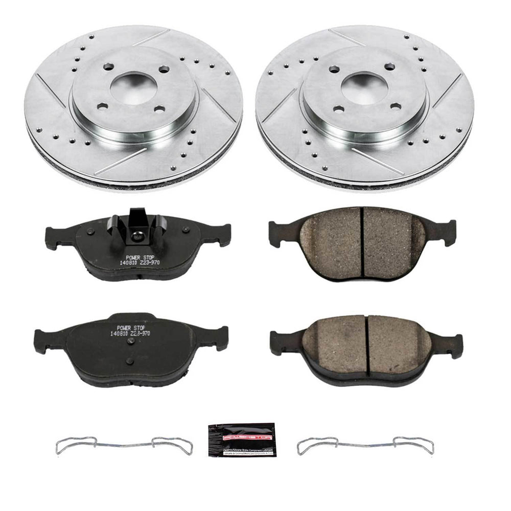 Power Stop 02-04 Ford Focus Front & Rear Z23 Evolution Sport Brake Kit