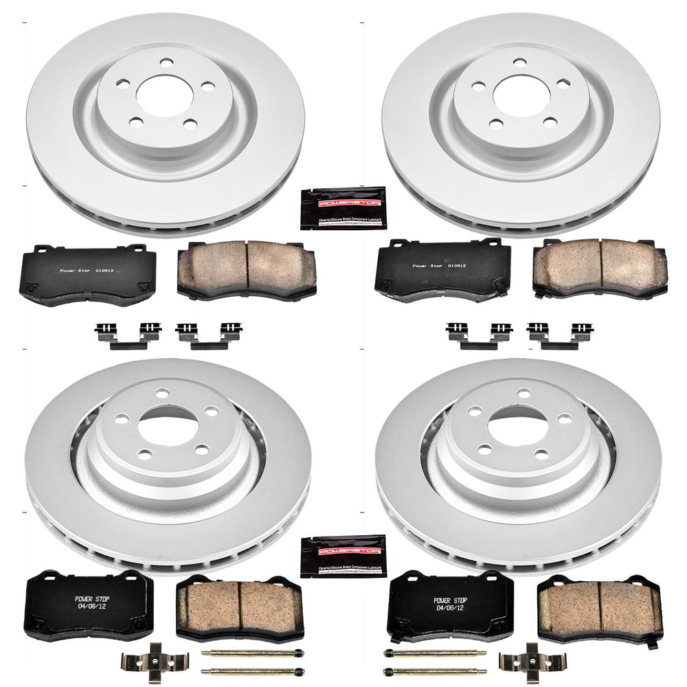 Power Stop 05-10 Chrysler 300 Front & Rear Z17 Evolution Geomet Coated Brake Kit