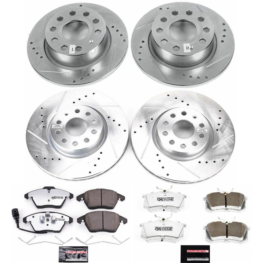 Power Stop 2013 Audi A3 Front & Rear Z26 Street Warrior Brake Kit
