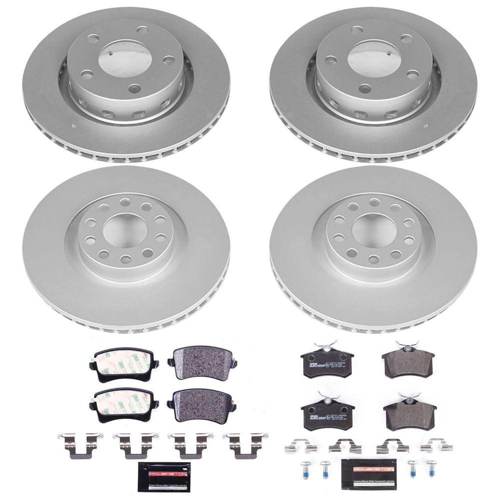 Power Stop 02-04 Audi S6 Front & Rear Euro-Stop Brake Kit