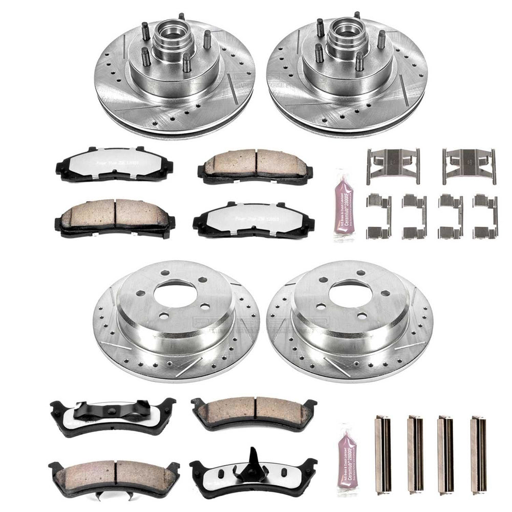 Power Stop 95-01 Ford Explorer Front & Rear Z36 Truck & Tow Brake Kit