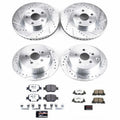 Power Stop 05-10 Scion tC Front & Rear Z26 Street Warrior Brake Kit
