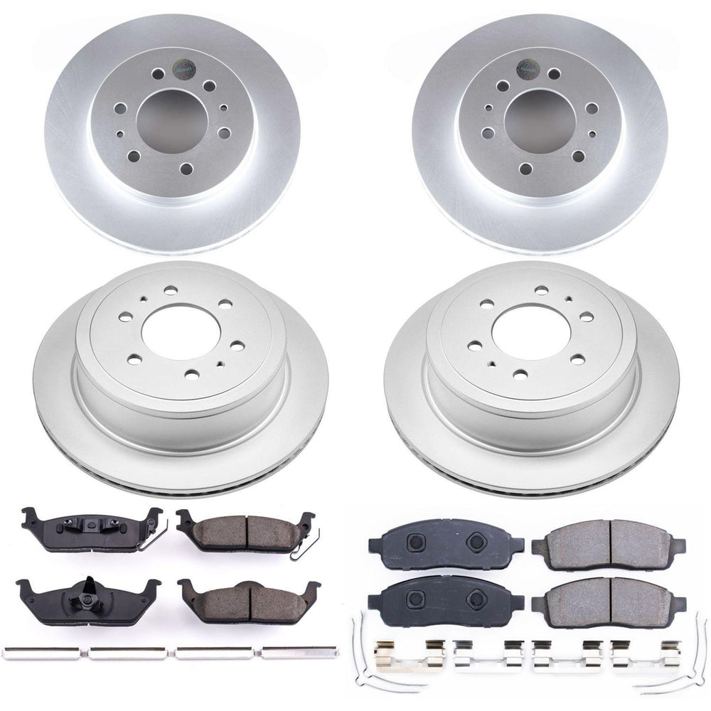 Power Stop 2009 Ford F-150 Front & Rear Z17 Evolution Geomet Coated Brake Kit