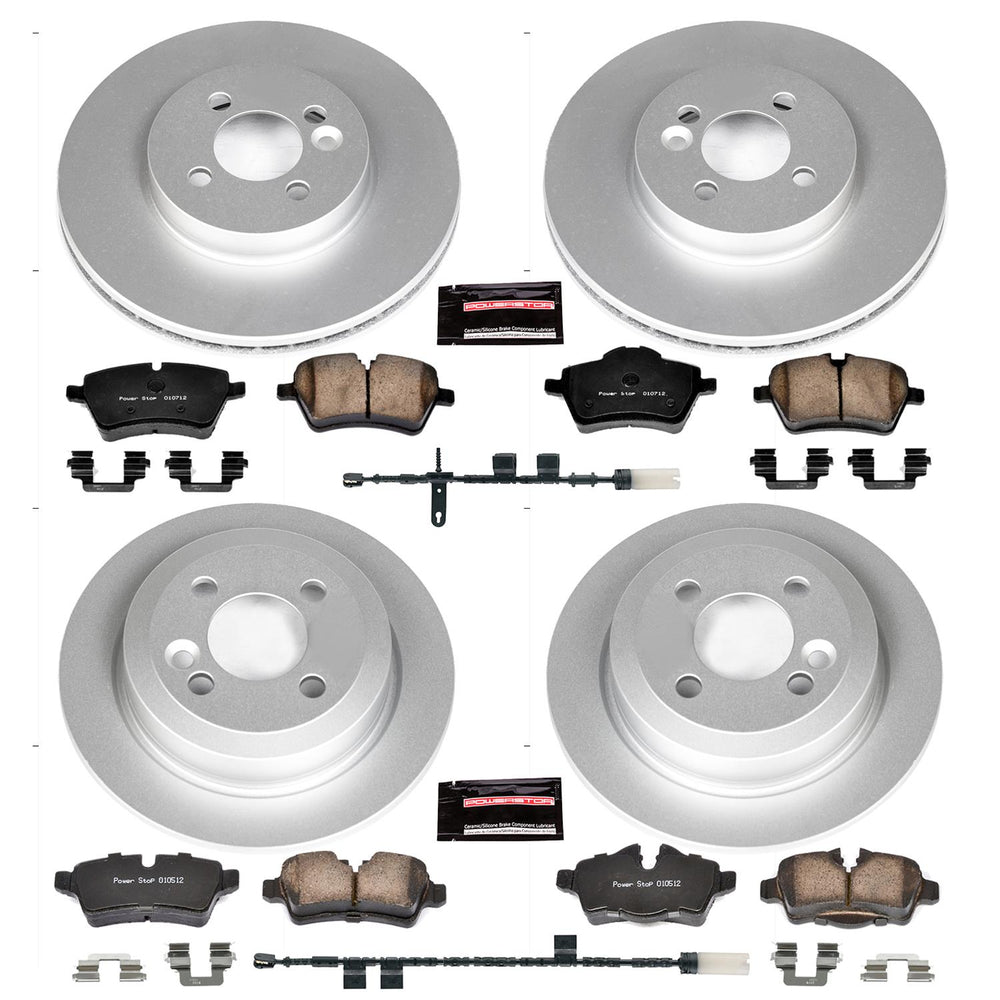 Power Stop 11-16 Mini Cooper Front & Rear Z23 Evolution Sport Coated Brake Kit