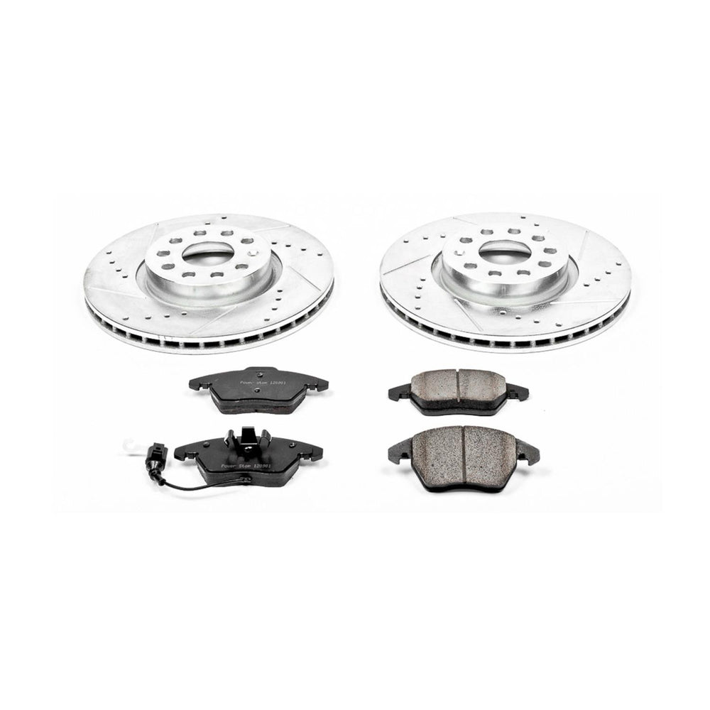 Power Stop 2008 Audi A3 Front & Rear Z23 Evolution Sport Brake Kit