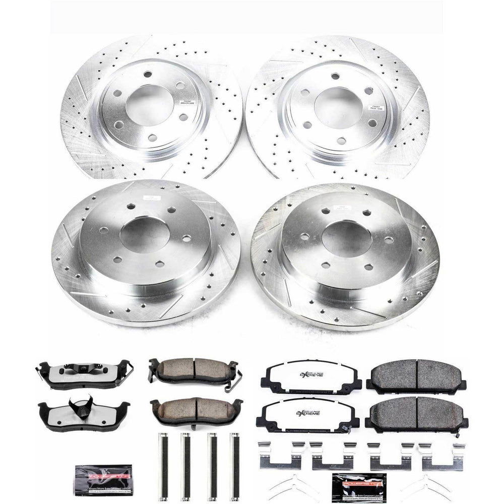 Power Stop 12-15 Nissan Armada Front & Rear Z36 Truck & Tow Brake Kit