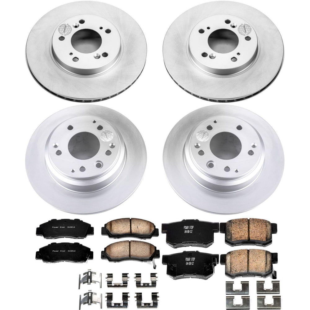 Power Stop 91-95 Acura Legend Front & Rear Z17 Evolution Geomet Coated Brake Kit